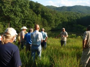 Private Lands Biologist Andy Rosenberger leading a landowner workshop. 