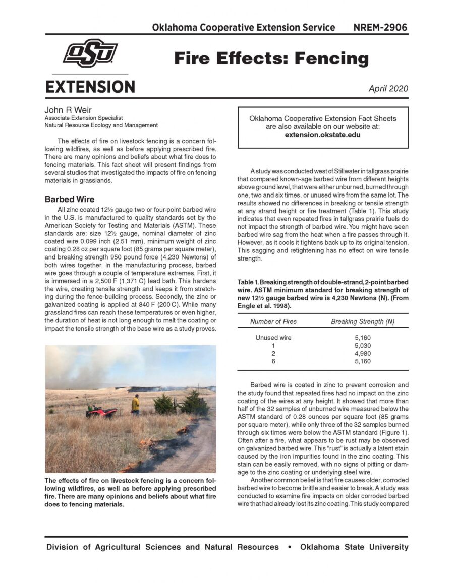 Fire Effects: Fencing